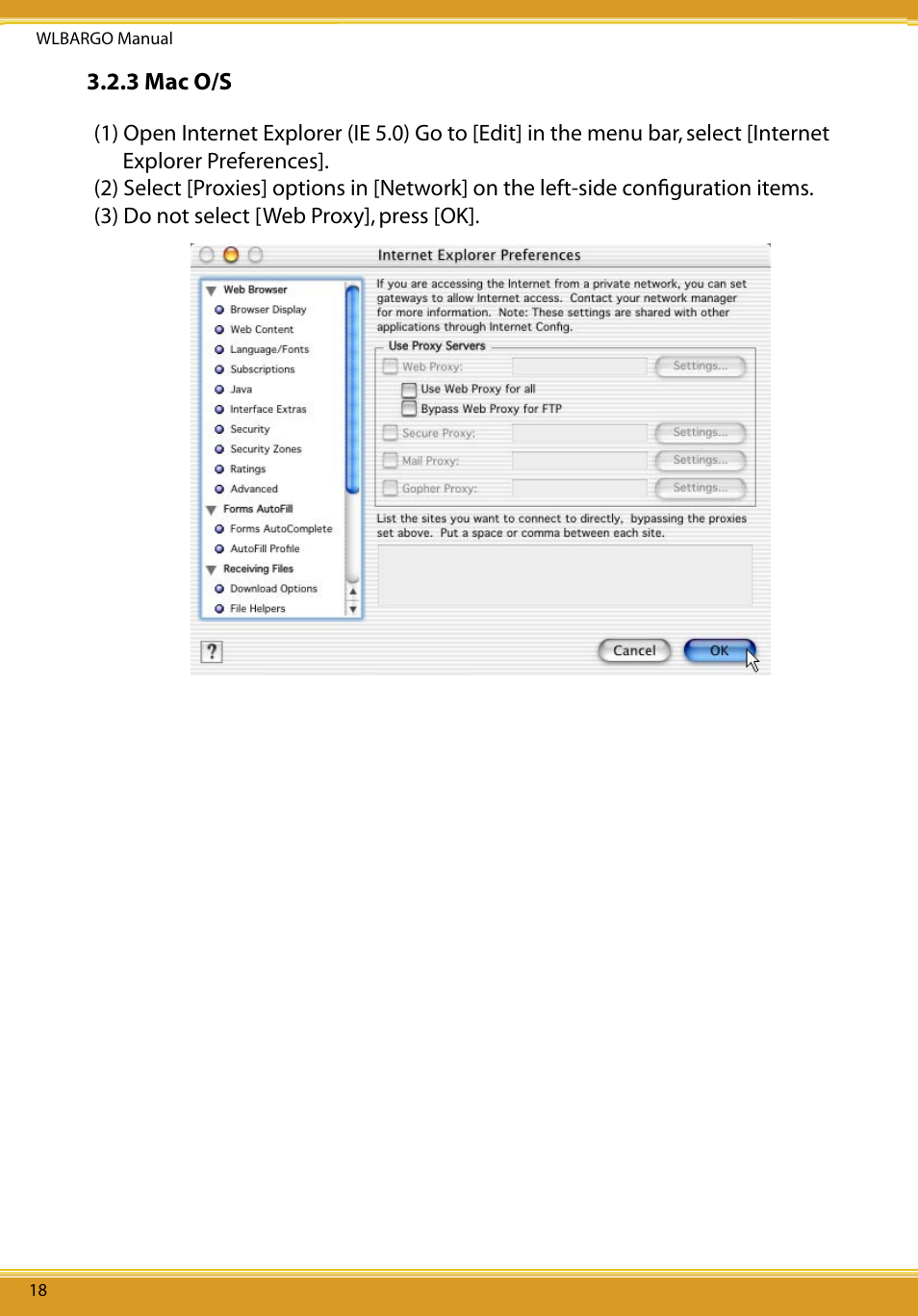 3 mac o/s | Corega CG-WLBARGO User Manual | Page 20 / 57