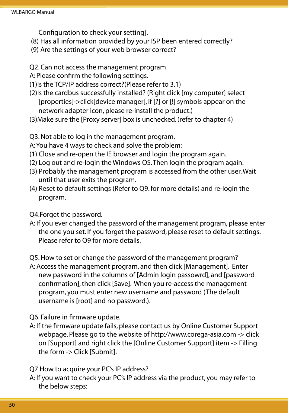 Corega CG-WLBARGO User Manual | Page 52 / 57