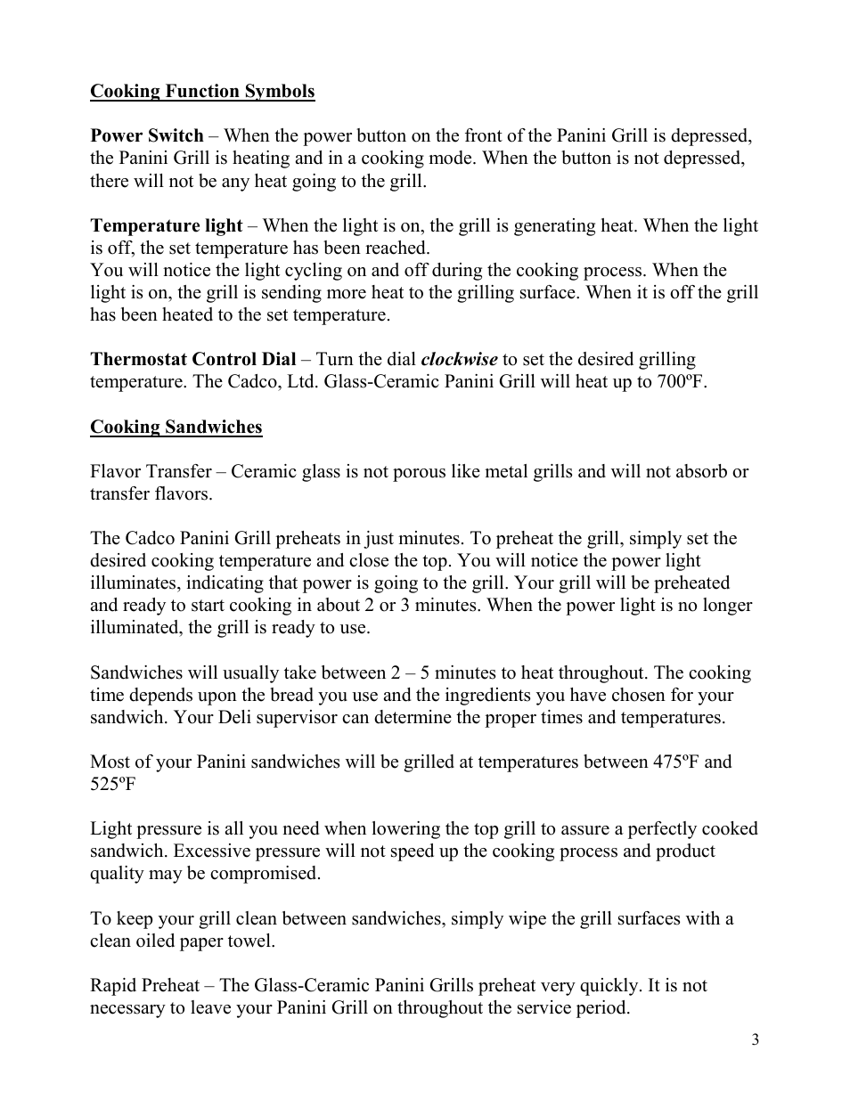 Cadco CPG-10 User Manual | Page 3 / 4