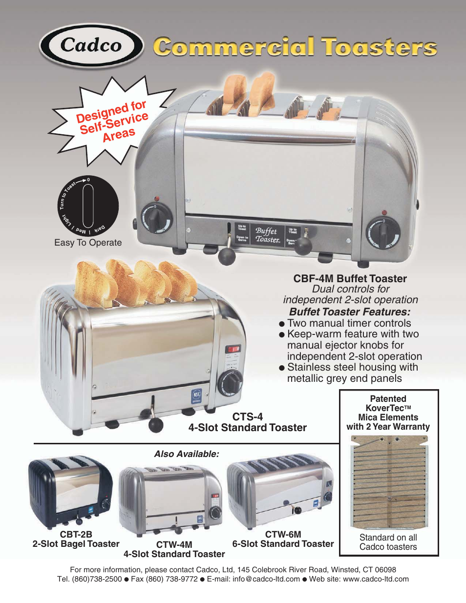 Cadco CTW-6M User Manual | 2 pages