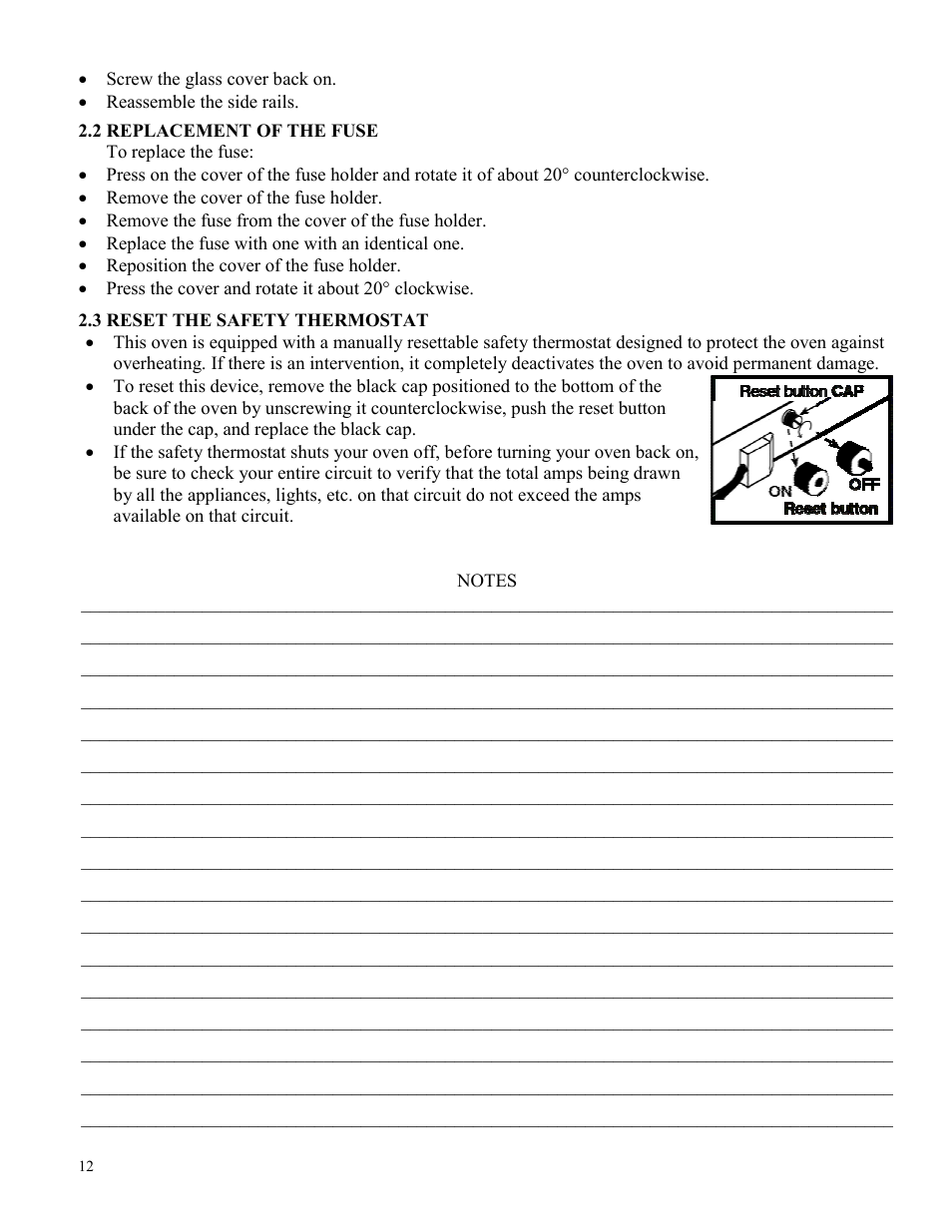 Cadco XAF-130 XAF-115 User Manual | Page 12 / 20