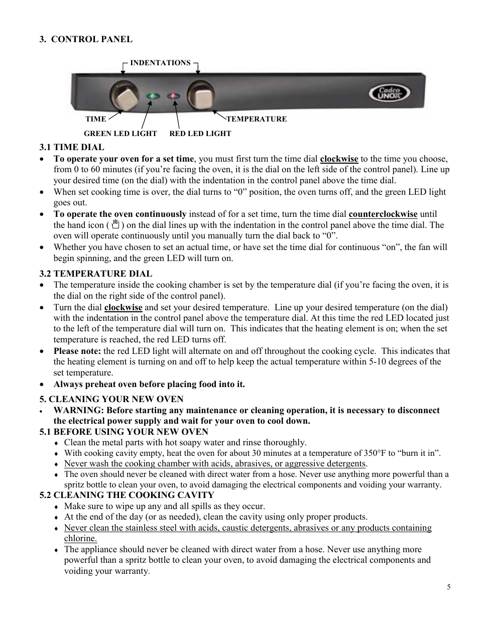 Cadco OV-003 User Manual | Page 5 / 13