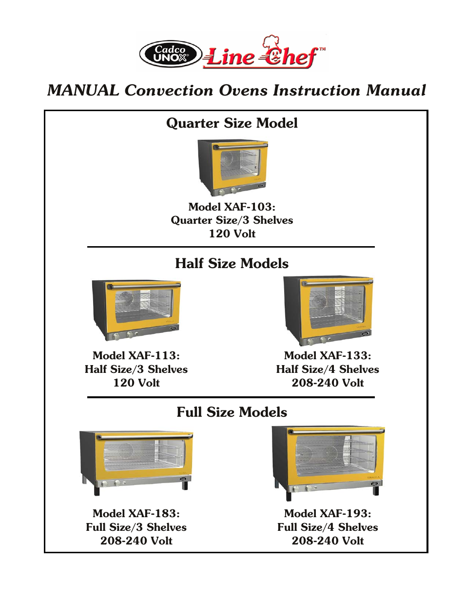 Cadco XAF-193 User Manual | 14 pages