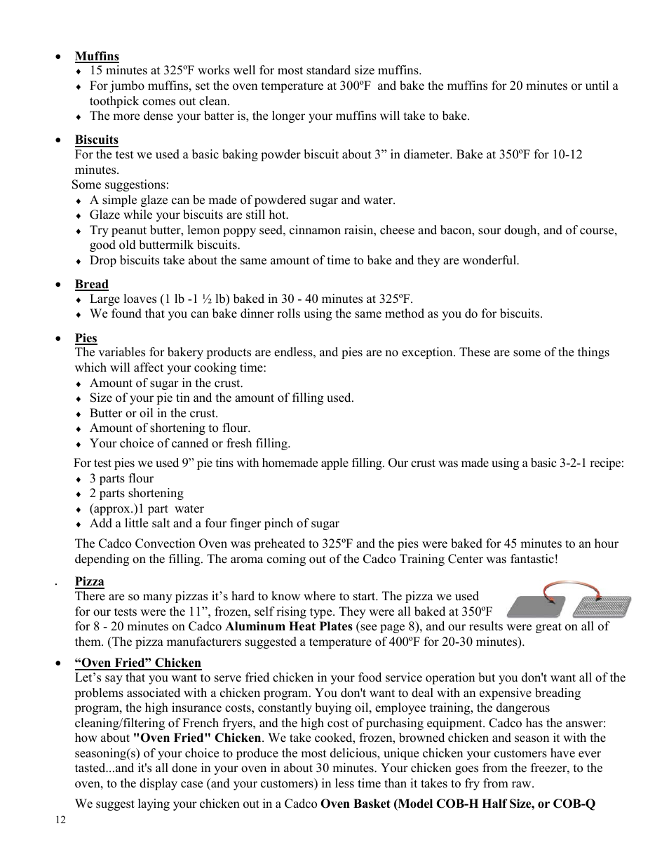 Cadco OV-013 User Manual | Page 12 / 14