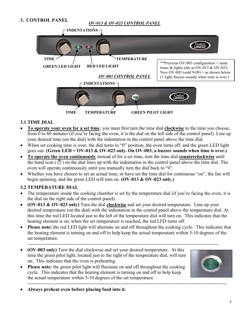 Cadco OV-013 User Manual | Page 5 / 14