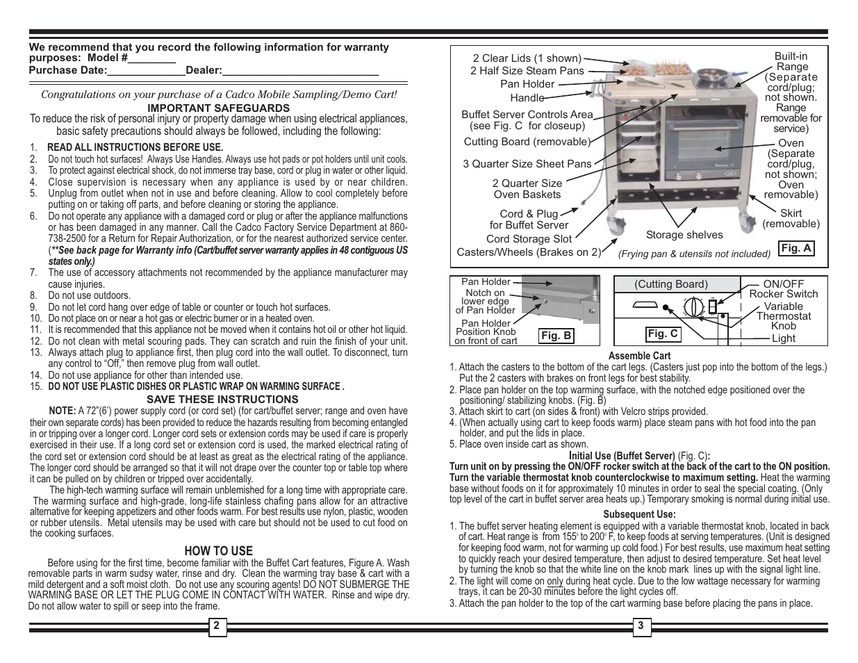 Cadco CBC-SDC User Manual | Page 2 / 2