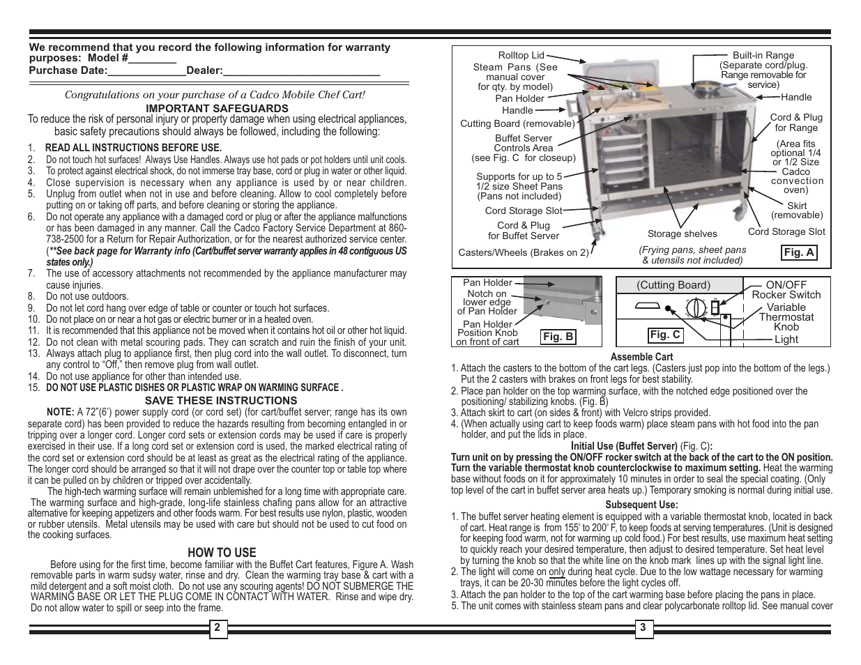 Cadco CBC-PHR-2 User Manual | Page 2 / 2