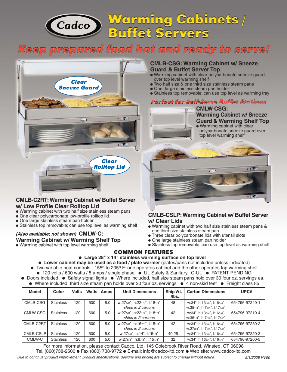 Cadco CML User Manual | 1 page