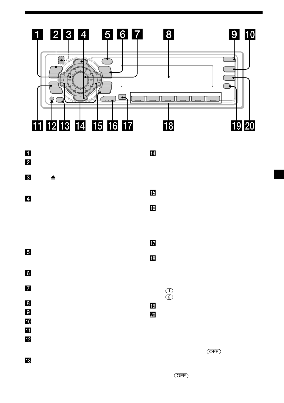 5localización de los controles | Sony CDX-C5000R User Manual | Page 35 / 150