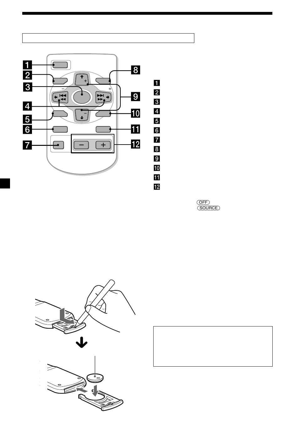 6localización de los controles | Sony CDX-C5000R User Manual | Page 36 / 150