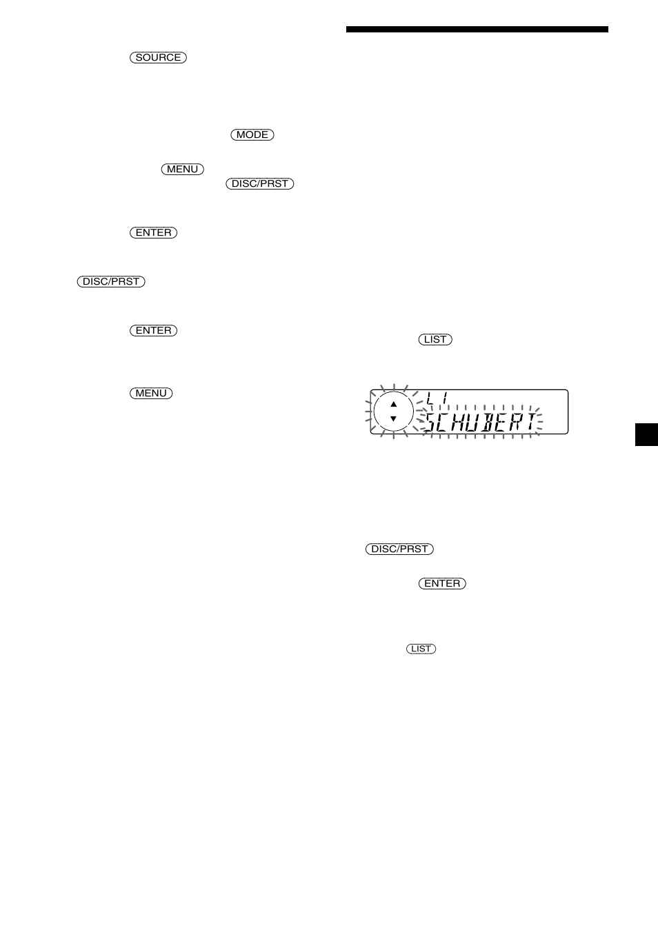 Hitta en cd-skiva efter namn | Sony CDX-C5000R User Manual | Page 73 / 150