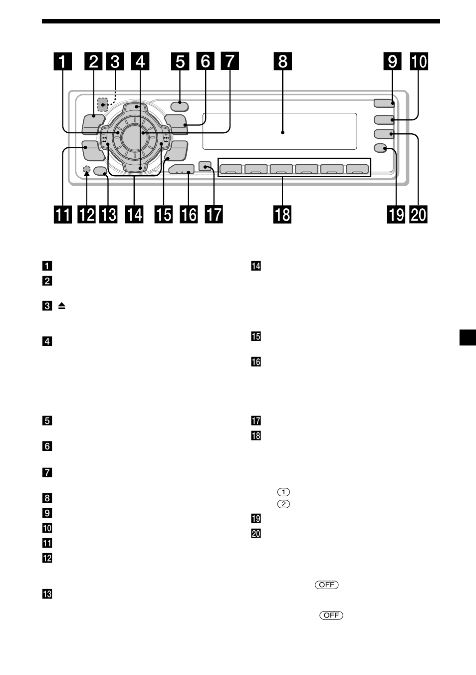 5localização das teclas | Sony CDX-C5000R User Manual | Page 95 / 150