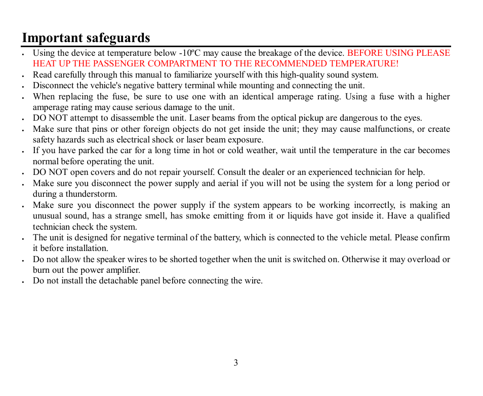 Important safeguards | Hyundai H-CMD7074 User Manual | Page 3 / 75