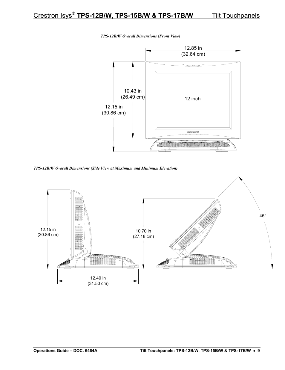 Crestron isys | Crestron electronic TPS-17B/W User Manual | Page 13 / 62