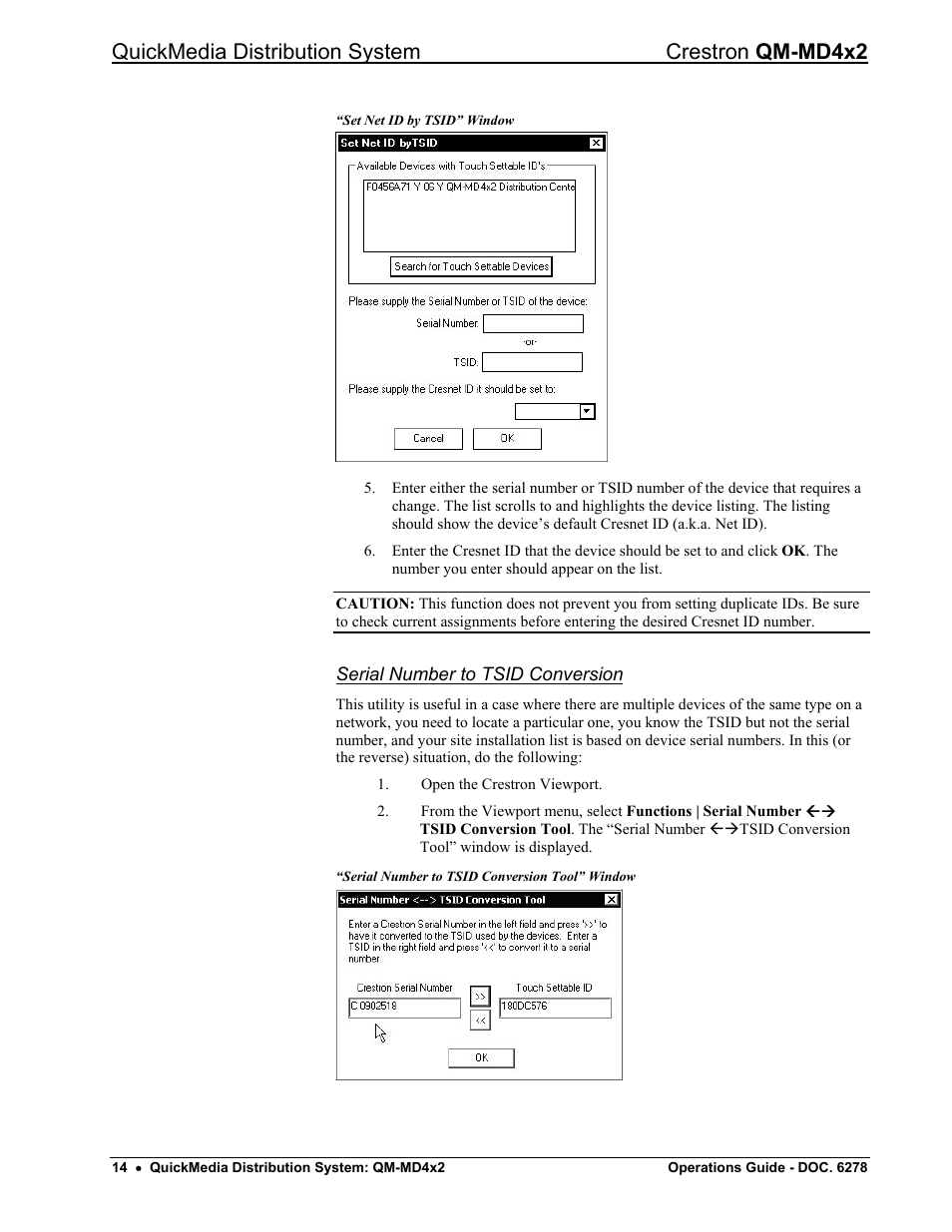 Quickmedia distribution system crestron qm-md4x2 | Crestron electronic QUICK MEDIA DISTRIBUTION CENTER QM-MD4X2 User Manual | Page 18 / 40