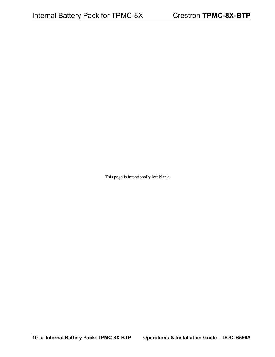 Crestron electronic TPMC-8X-BTP User Manual | Page 14 / 16