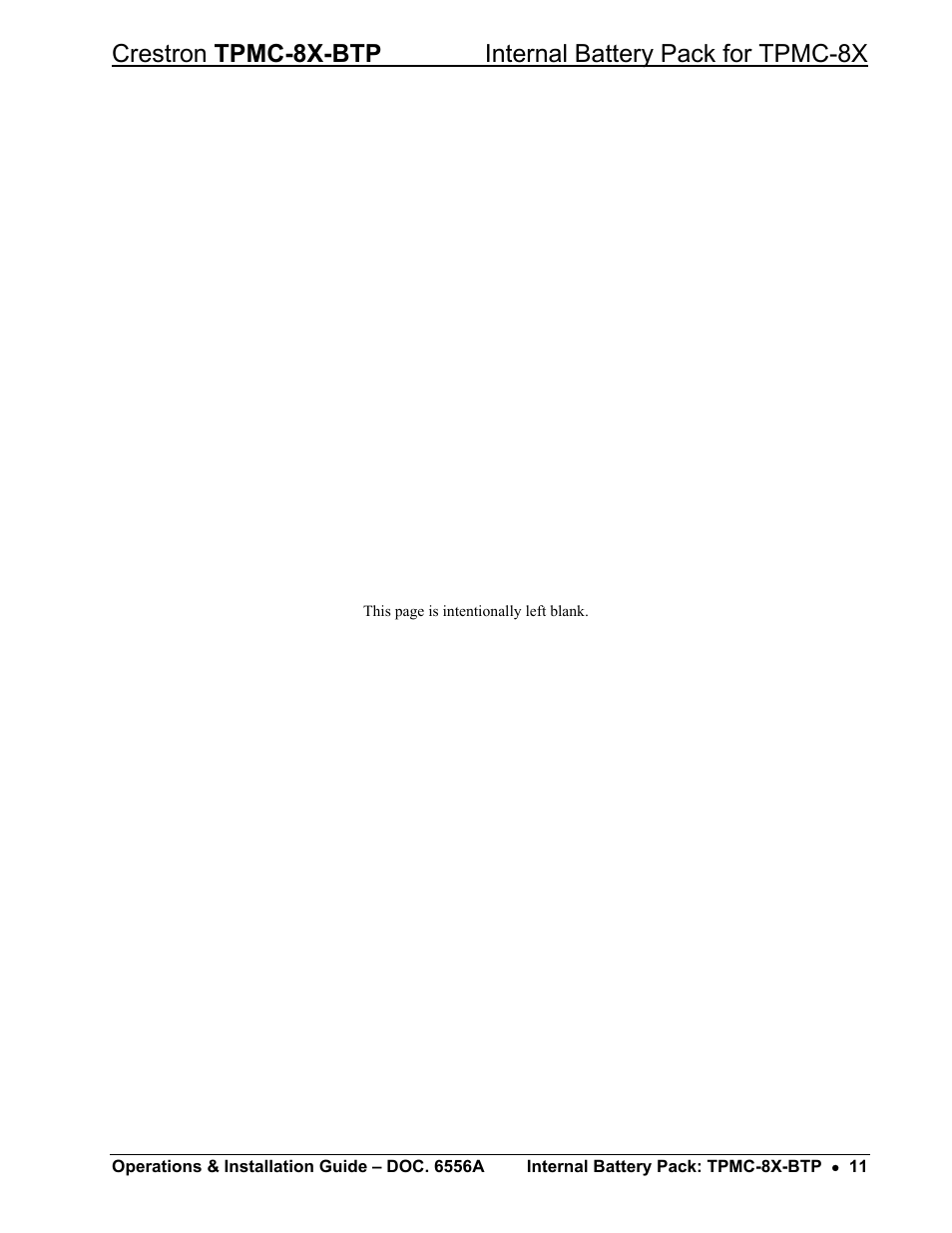 Crestron electronic TPMC-8X-BTP User Manual | Page 15 / 16