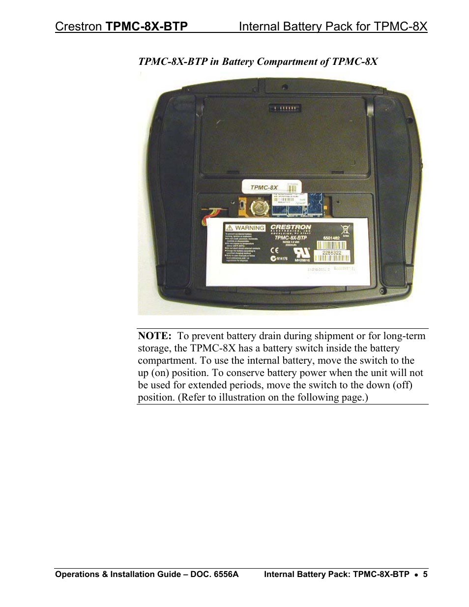 Crestron electronic TPMC-8X-BTP User Manual | Page 9 / 16