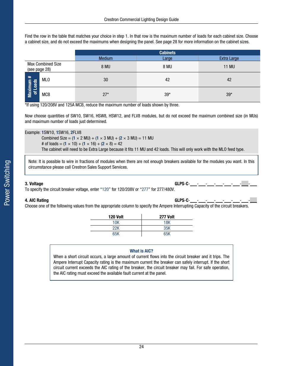 Power switching | Crestron electronic Green Light GLPS-HSW-FT User Manual | Page 28 / 84