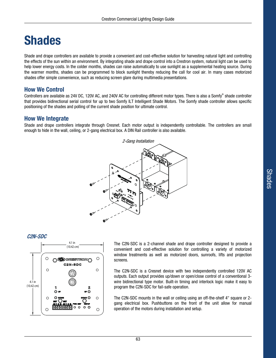 Shades, How we control, How we integrate | Crestron electronic Green Light GLPS-HSW-FT User Manual | Page 67 / 84