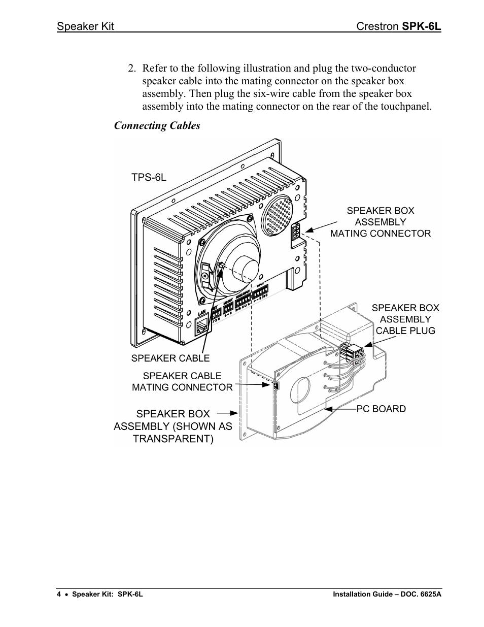 Crestron electronic SPK-6L User Manual | Page 6 / 12