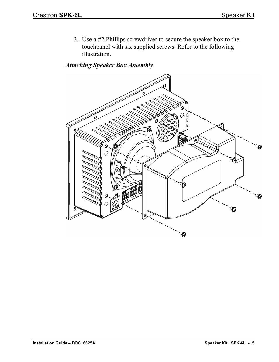 Crestron electronic SPK-6L User Manual | Page 7 / 12
