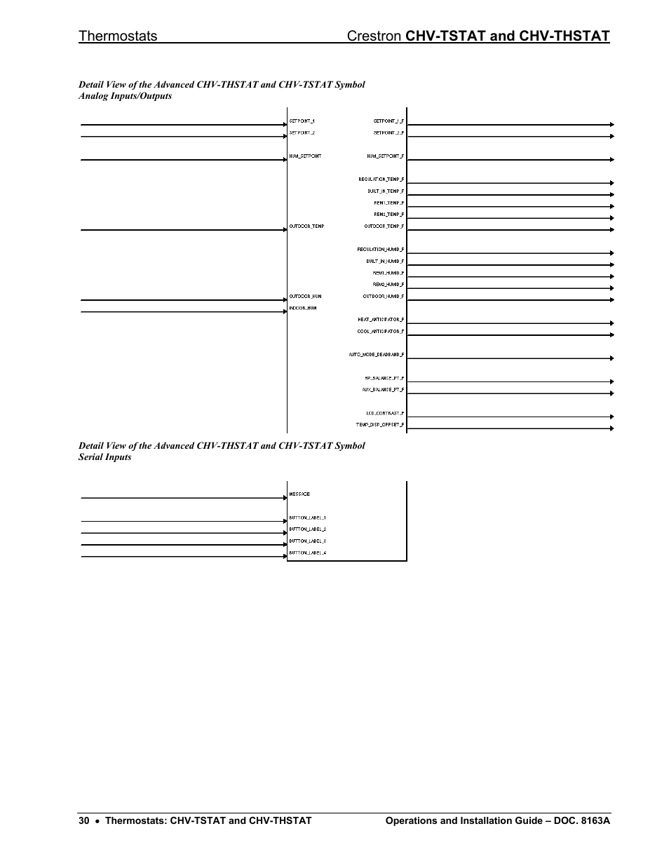Thermostats crestron chv-tstat and chv-thstat | Crestron electronic CHV-THSTAT User Manual | Page 34 / 48