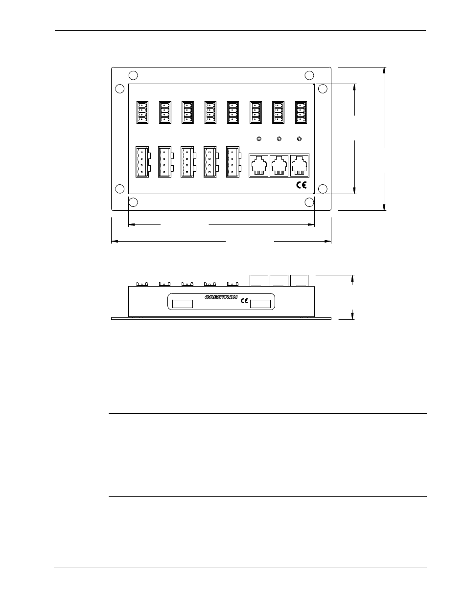 Cnhblock ports, Cnhblock indicators, Cnhblock physical views | Crestron electronic Network Distribution Block User Manual | Page 4 / 12