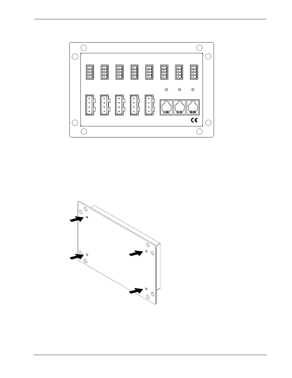 Rack installation, Cnhblock with mounting plate, Crestron | Crestron electronic Network Distribution Block User Manual | Page 6 / 12