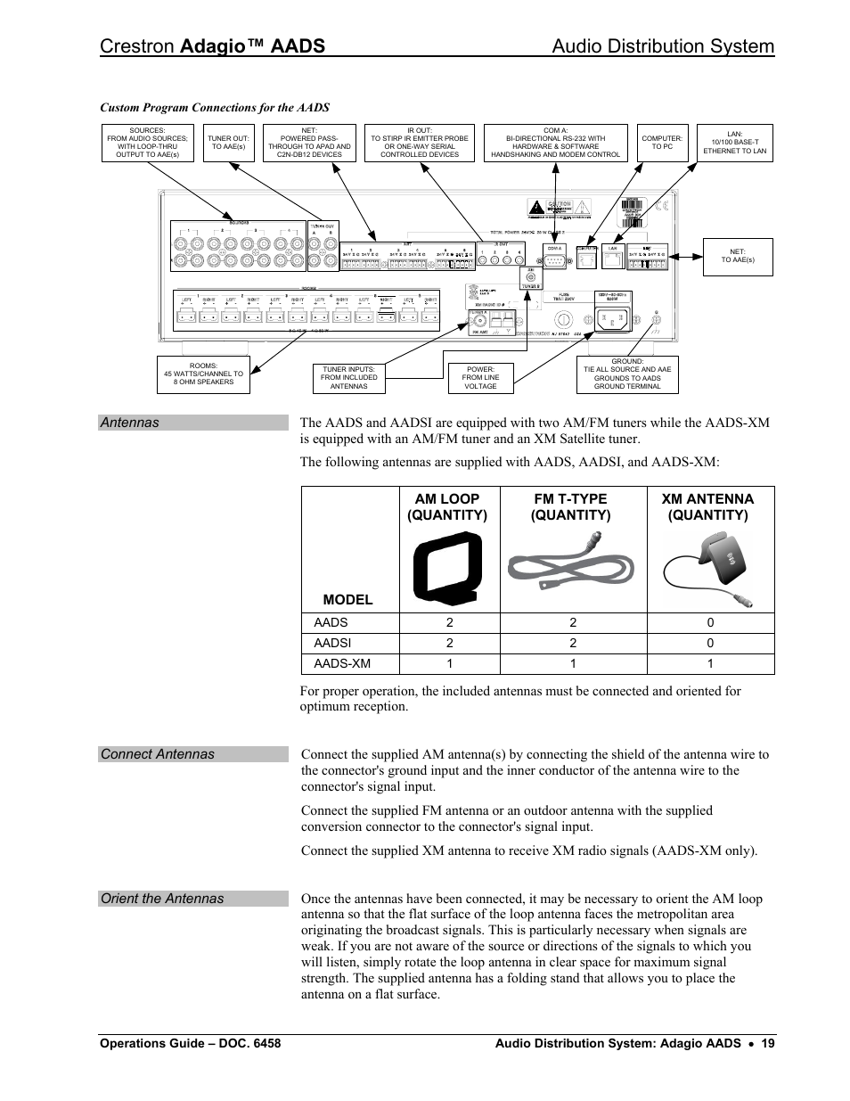 Crestron adagio™ aads audio distribution system | Crestron electronic on wall speaker User Manual | Page 23 / 68