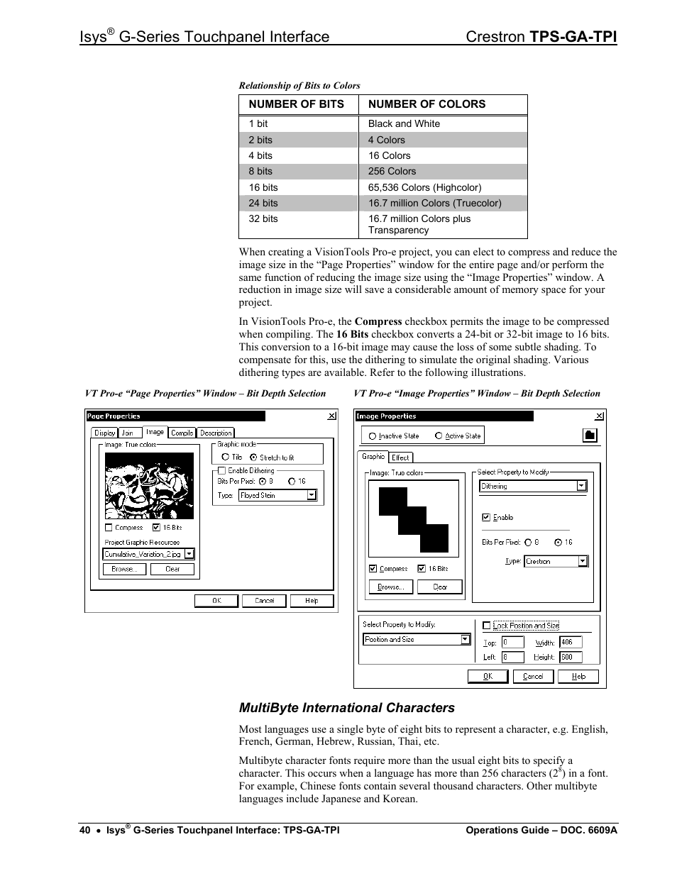 Isys, G-series touchpanel interface crestron tps-ga-tpi | Crestron electronic TPS-GA-TPI User Manual | Page 44 / 56