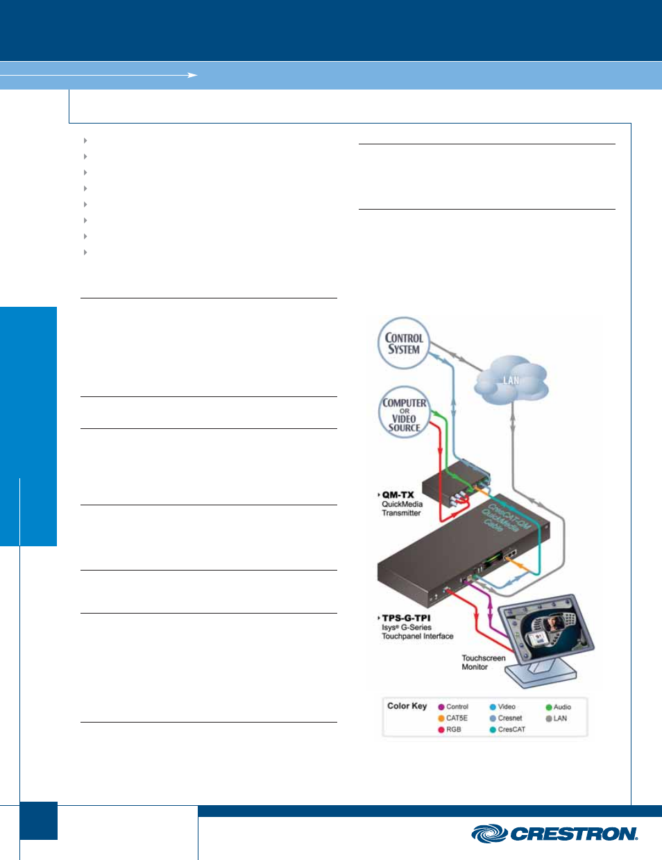 Upx & digital video processors, Tps-g-tpi, Upx & dvp | Isys g-series touchpanel interfaces | Crestron electronic DTT-17 User Manual | Page 16 / 22