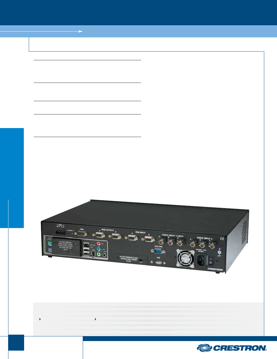 Upx & digital video processors, Upx-2, Upx & dvp | Upx universal presentation system | Crestron electronic DTT-17 User Manual | Page 6 / 22