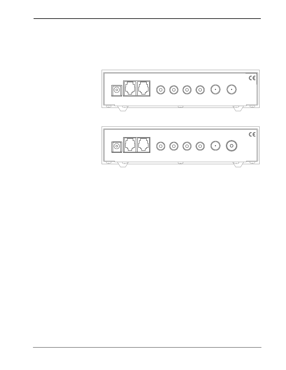 Crestron st-tune integrated am/fm/tv tuner, St-tune ports, St-tune rear panel | Sti-tune (international version) rear panel | Crestron electronic AM/FM/TV Tuner User Manual | Page 7 / 40