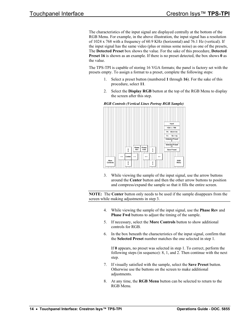 Touchpanel interface crestron isys™ tps-tpi | Crestron electronic TPS-TPI User Manual | Page 18 / 48