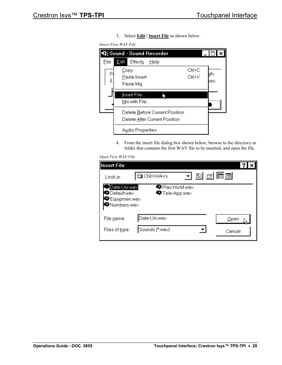 Crestron isys™ tps-tpi touchpanel interface | Crestron electronic TPS-TPI User Manual | Page 33 / 48