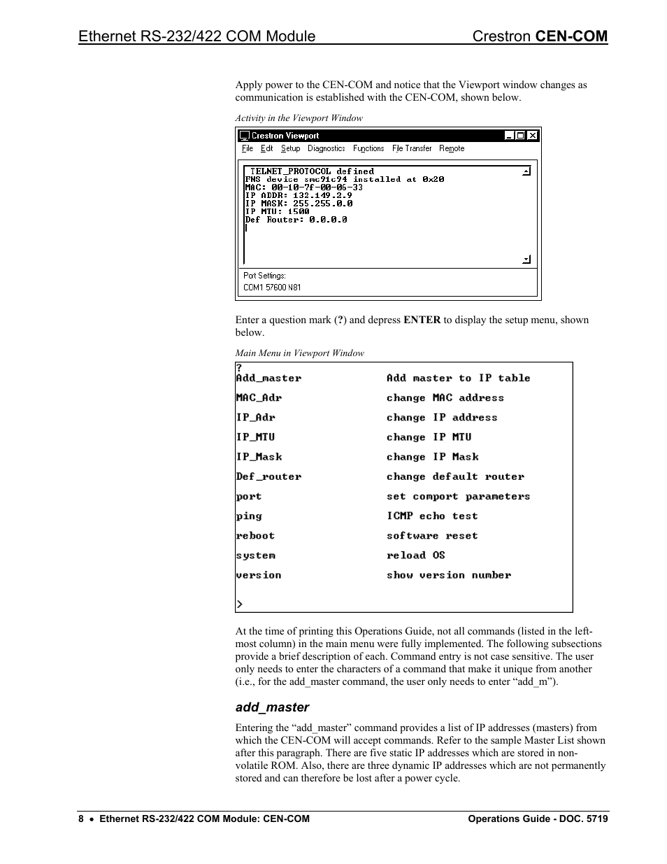 Add_master | Crestron electronic RS-232/42 User Manual | Page 12 / 28