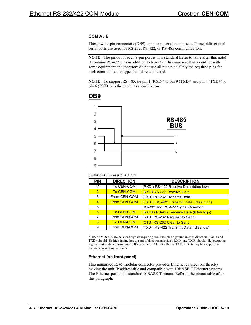 Crestron electronic RS-232/42 User Manual | Page 8 / 28