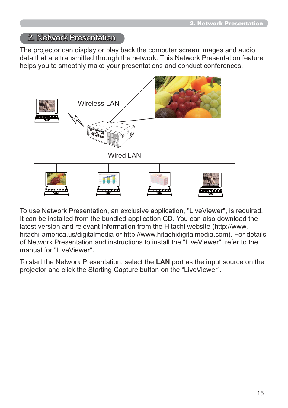 Network presentation | Crestron electronic ROOMVIEW CP-X4014WN User Manual | Page 15 / 70