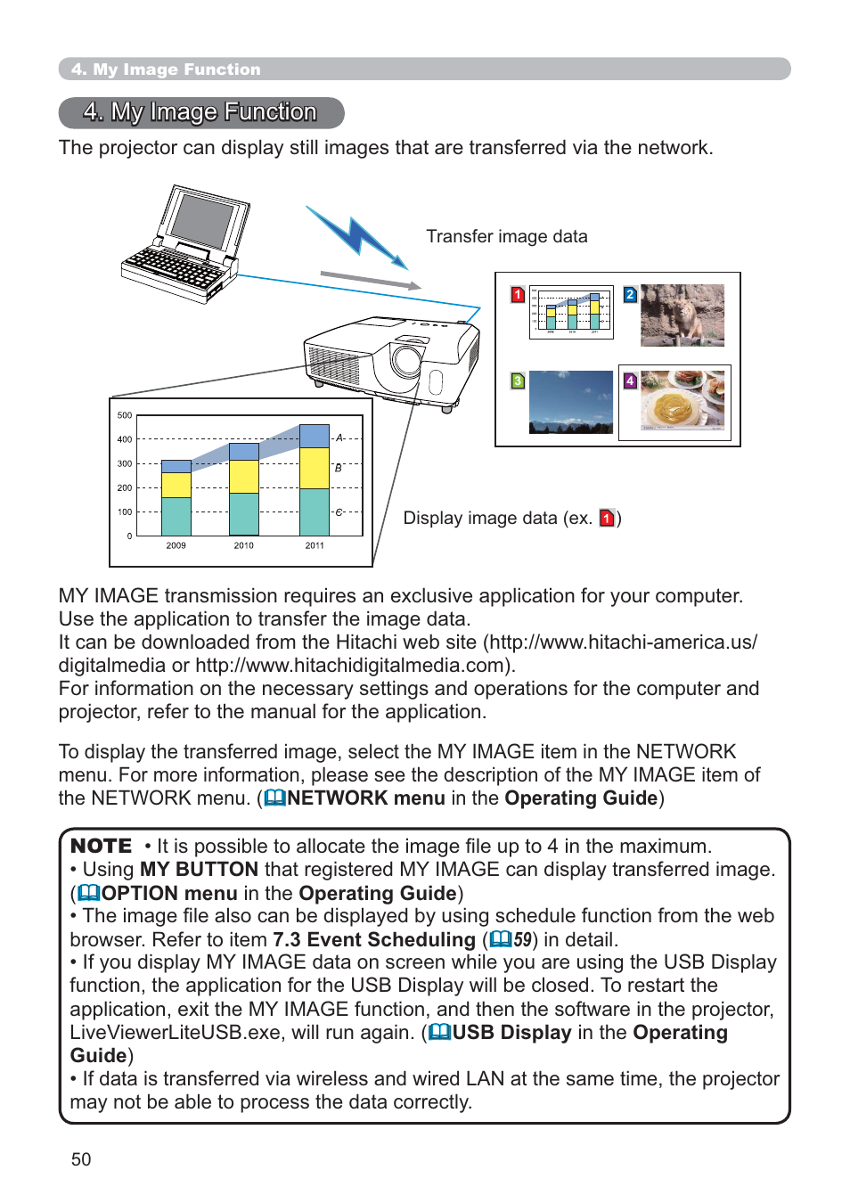 My image function | Crestron electronic ROOMVIEW CP-X4014WN User Manual | Page 50 / 70