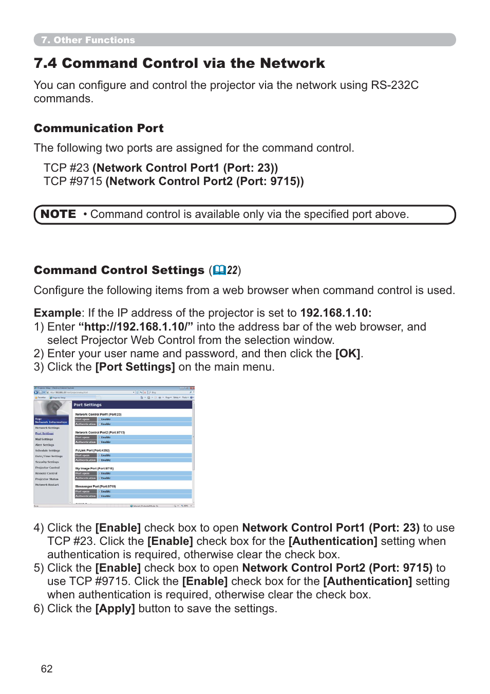 4 command control via the network | Crestron electronic ROOMVIEW CP-X4014WN User Manual | Page 62 / 70