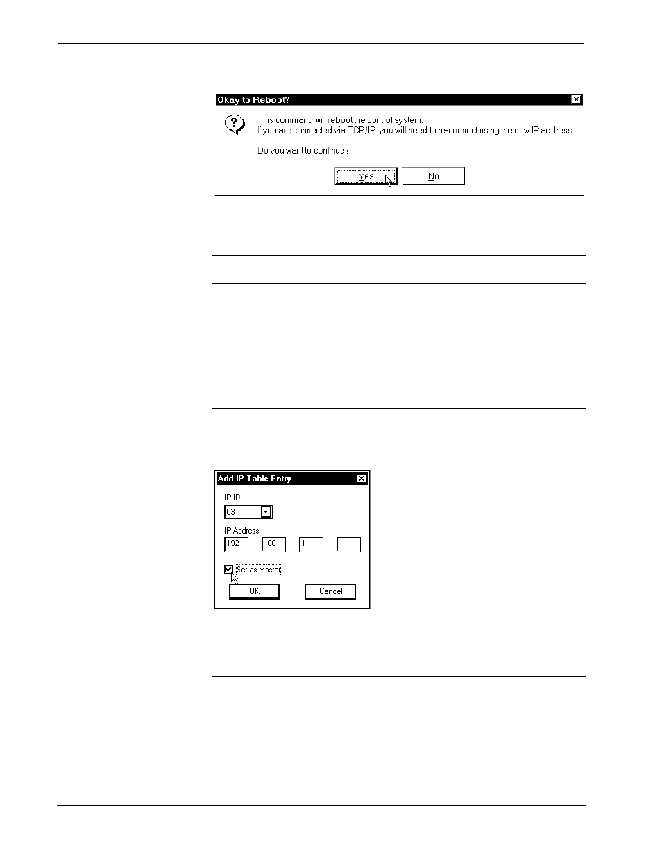 Ethernet/cresnet interface crestron cen-cn, Ip table setup | Crestron electronic CEN-CN User Manual | Page 20 / 32