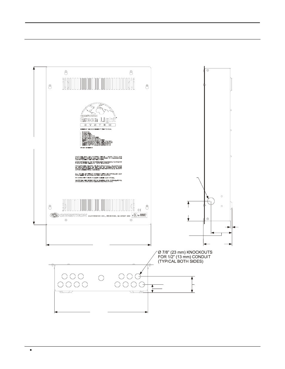 Physical description, Express | Crestron electronic GREEN LIGHT GLPX-HSW-FT User Manual | Page 2 / 16