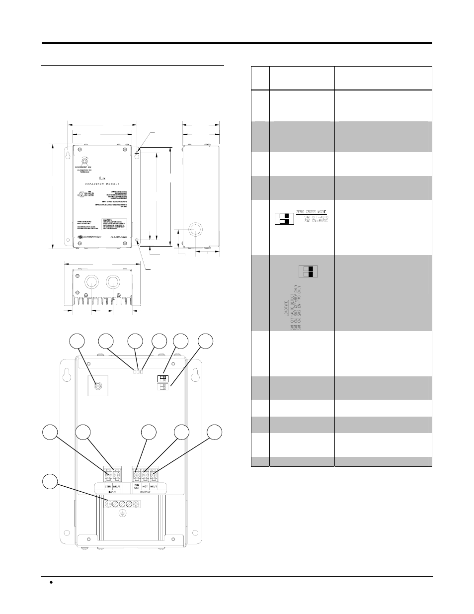 Physical description | Crestron electronic Crestron iLux CLS-C6 series User Manual | Page 4 / 8