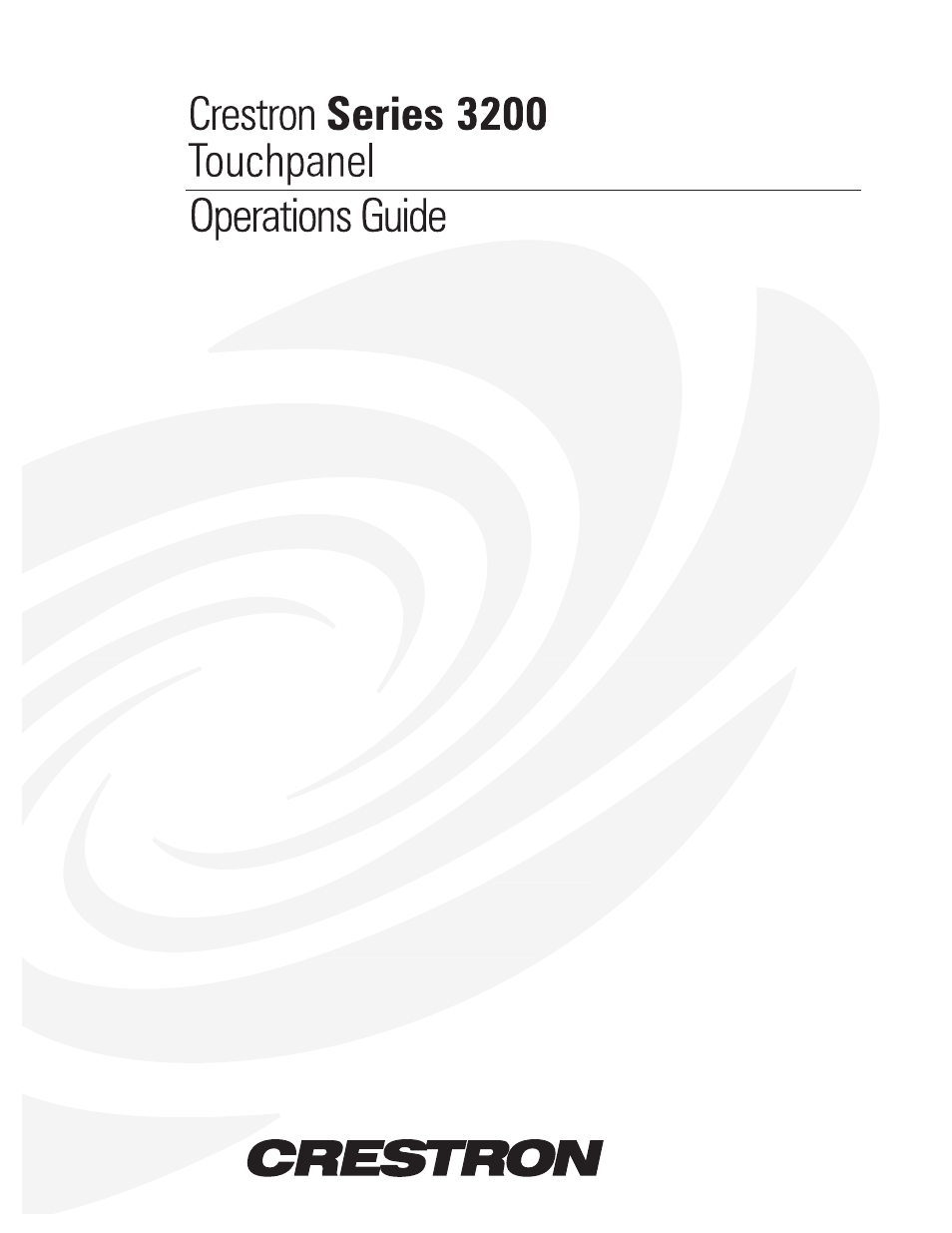 Crestron electronic 3200 User Manual | 32 pages