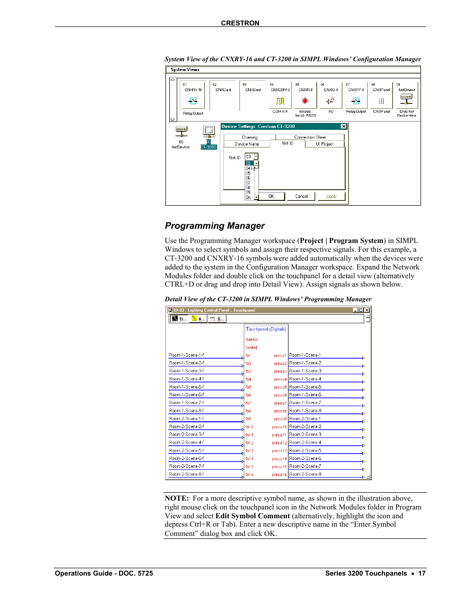 Programming manager | Crestron electronic 3200 User Manual | Page 21 / 32