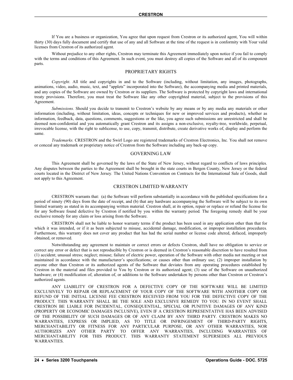 Crestron electronic 3200 User Manual | Page 28 / 32
