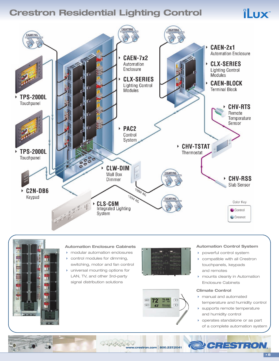 Crestron residential lighting control | Crestron electronic CLS-C6 User Manual | Page 9 / 14