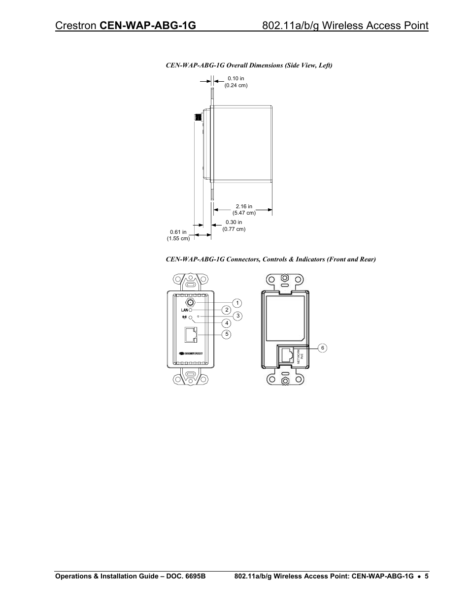 Crestron electronic One-Gang 802.11a/b/g Wireless Access Point CEN-WAP-ABG-1G User Manual | Page 9 / 56