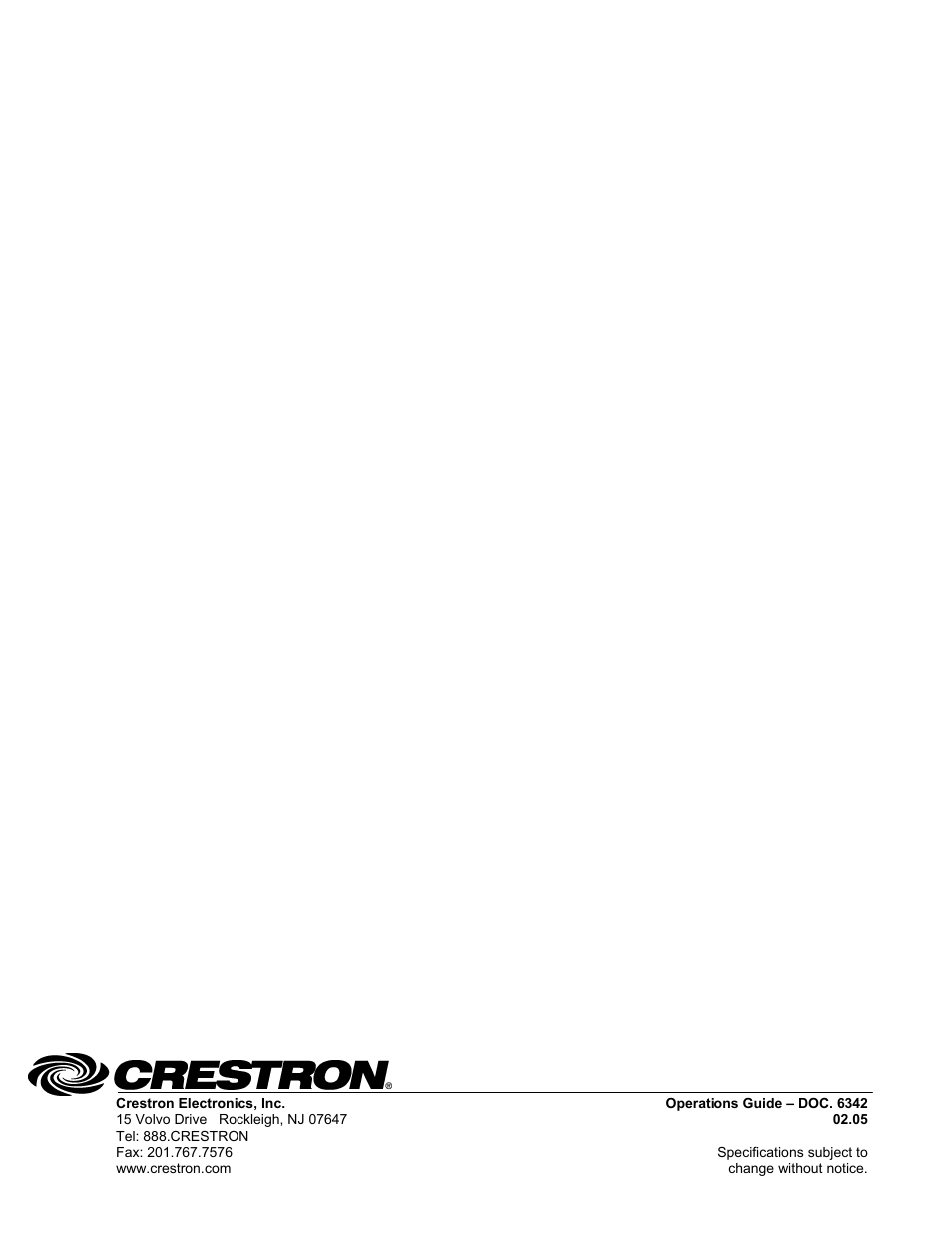 Crestron electronic DTT-15V2 User Manual | Page 24 / 24